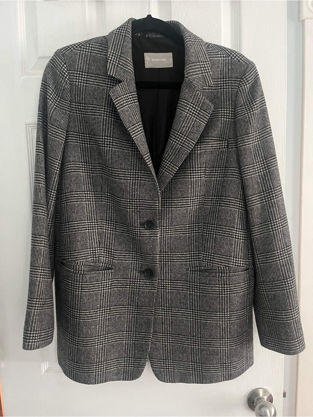 Everlane oversized plaid blazer